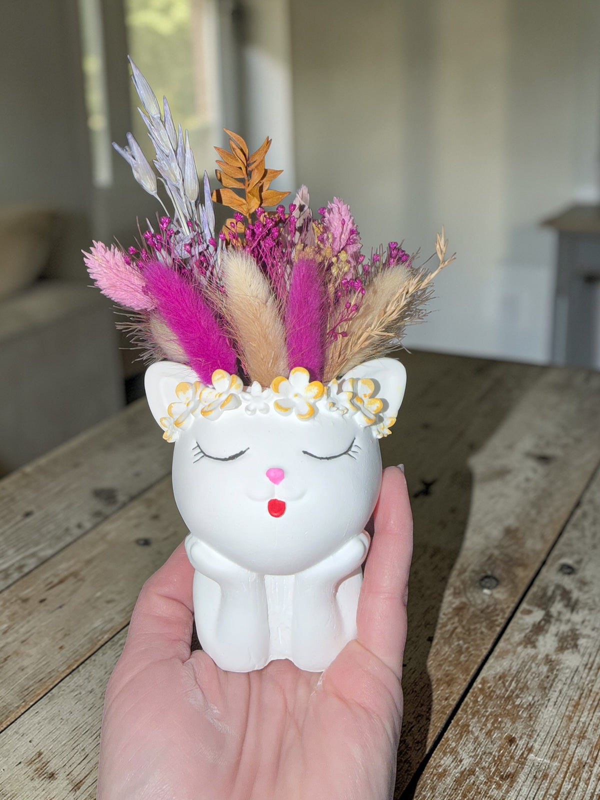 Dried flower arrangements flower girls & co. hand-poured