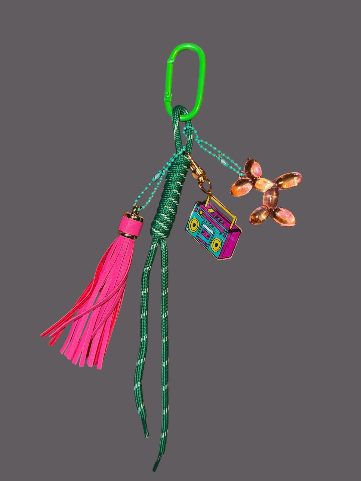 Statement Keychain / Bag Charm - Handmade