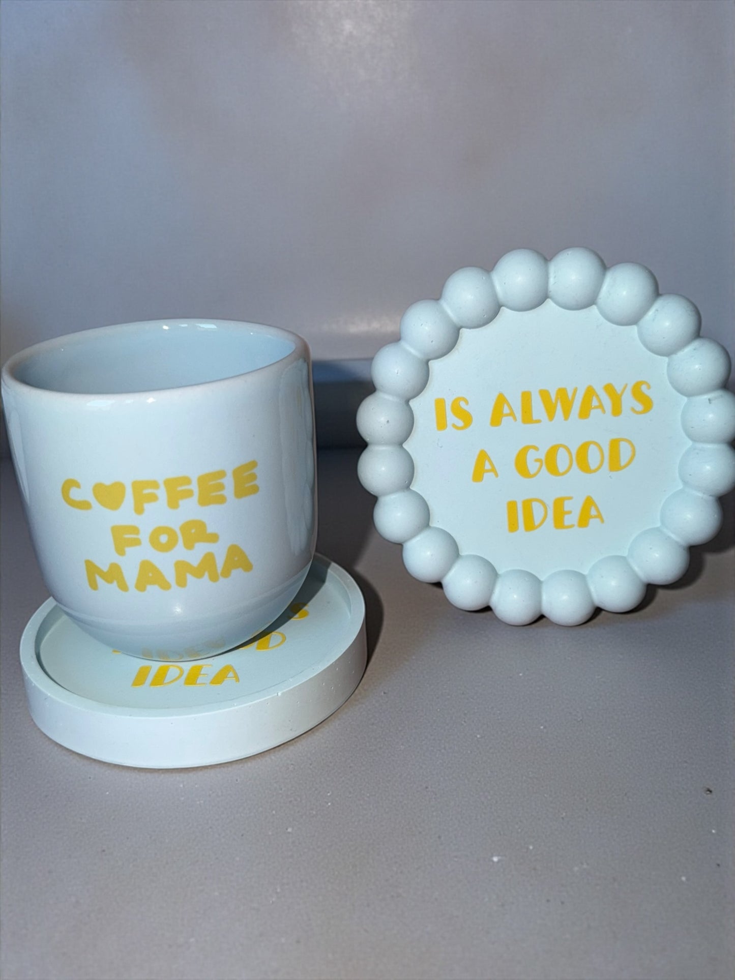 Sisi-Tasse, Kaffee für Mama, blau