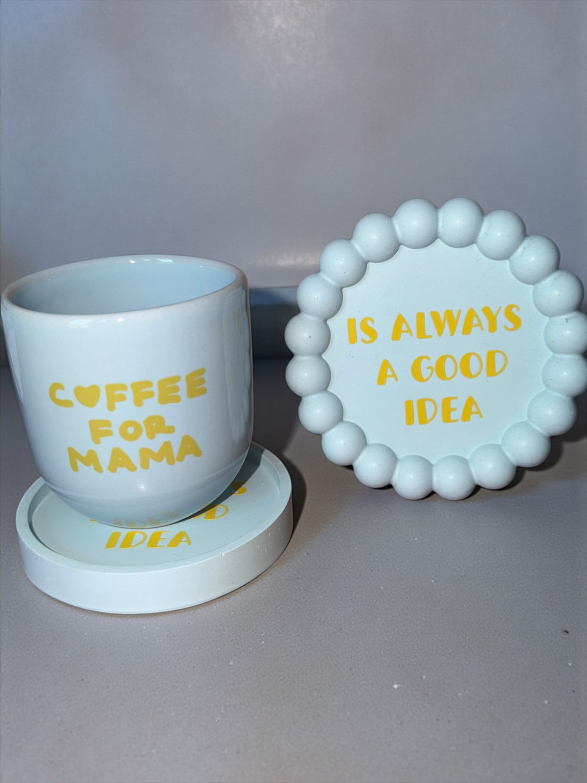 Sisi-Tasse, Kaffee für Mama, blau