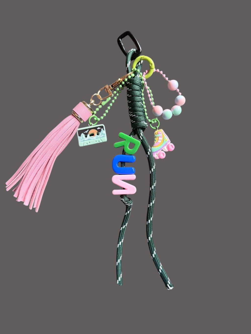 Statement Keychain / Bag Charm - Handmade