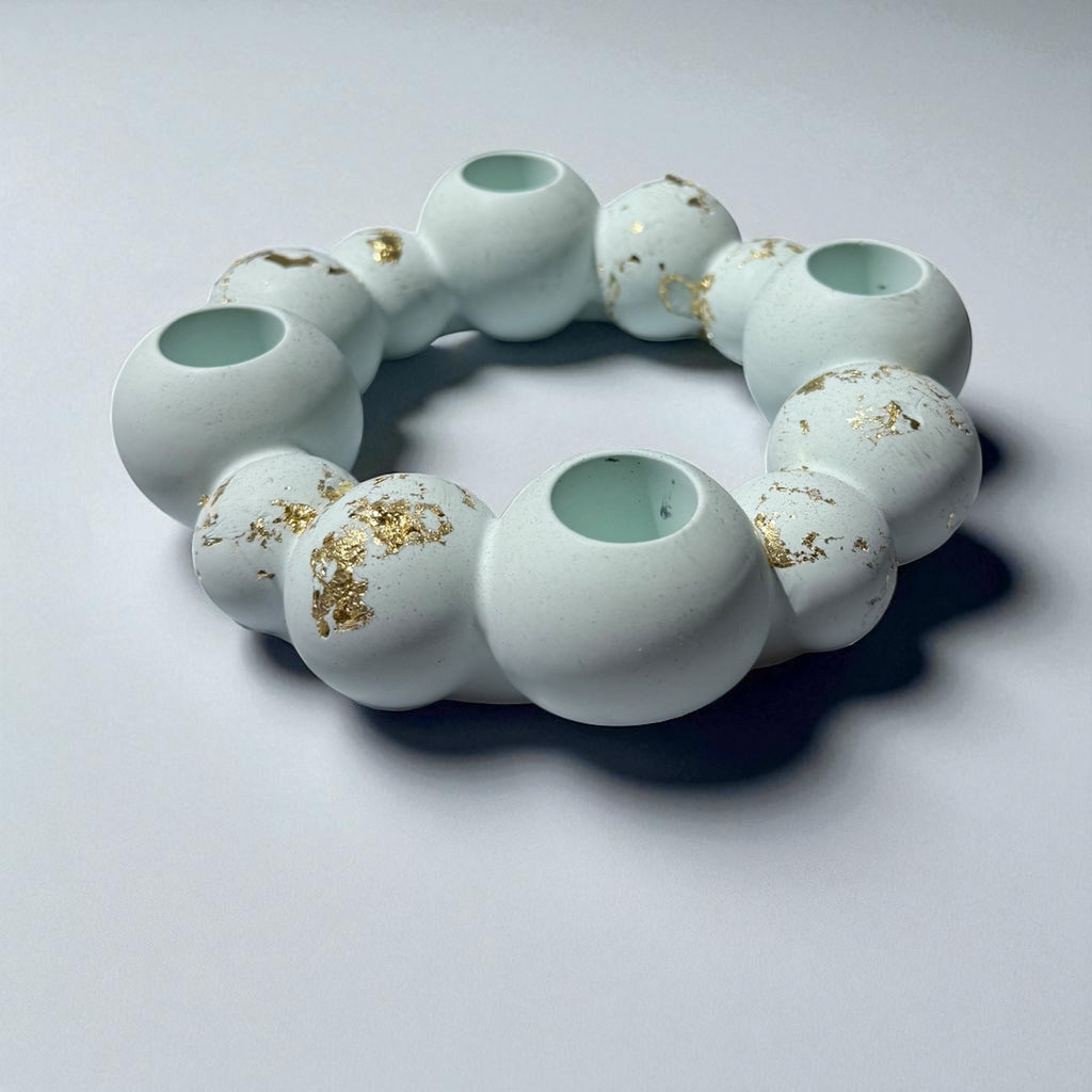 Chandelier Boules - Chandelier de l'Avent - Fait main