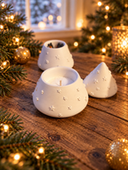 Weihnachtsbaum 3-in-1 – Deko, Kerze & Streichhölzer 🤍