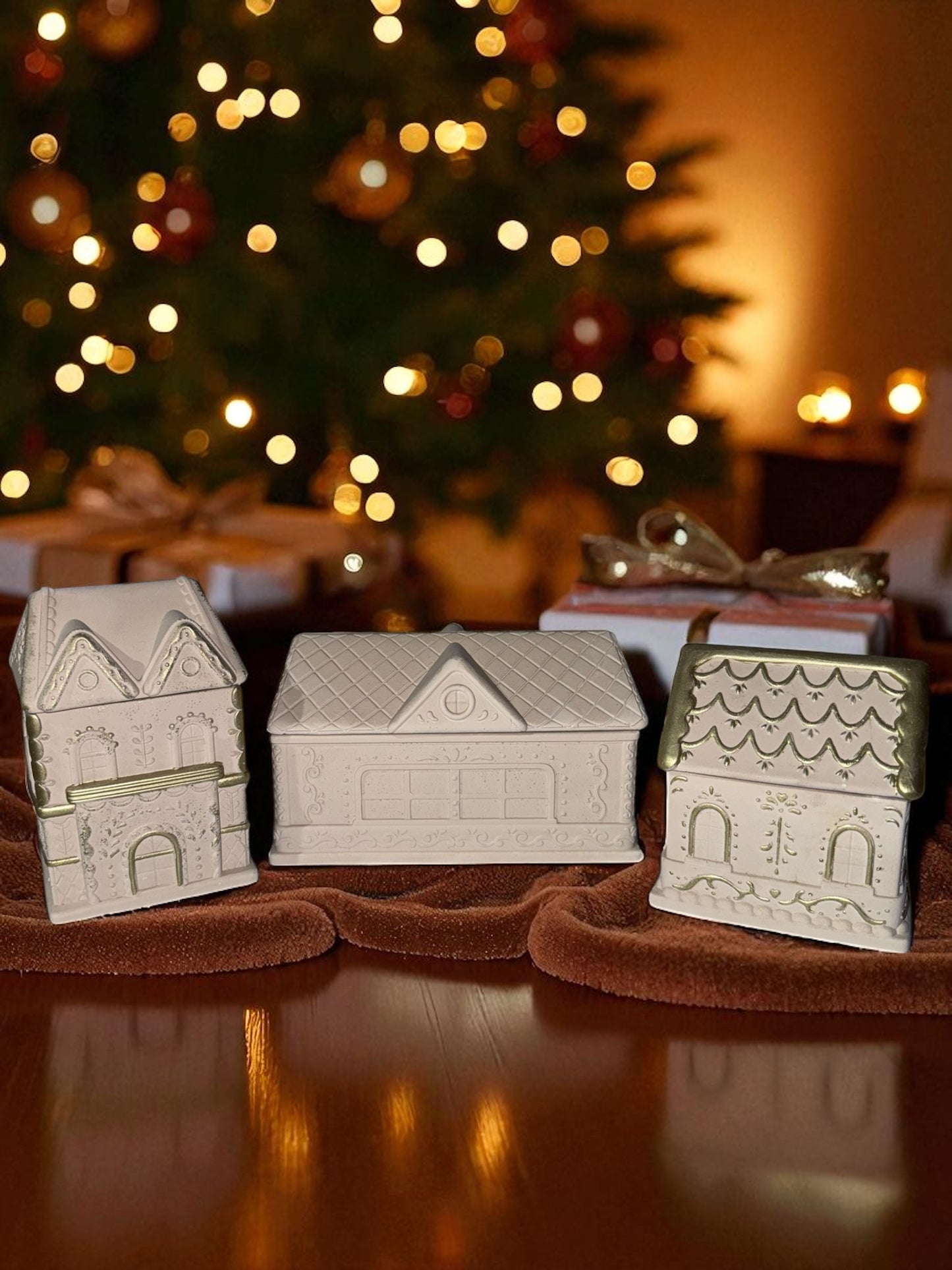 Lebkuchenhaus - Gingerbreadhouse - Kerzenschatulle - Plätzchendose