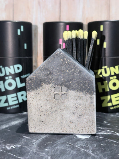 Streichholz Häuschen / Herz