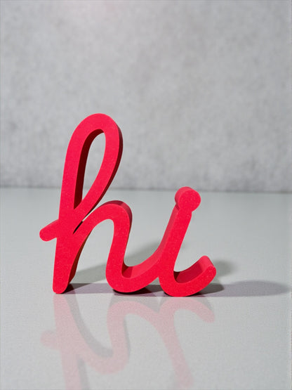 Hi & Hello Deko Schriftzug | smarte Deko | handgemacht | modern
