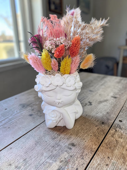 Trockenblumen Arrangements Blumenmädchen & co handgegossen