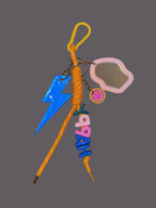 Statement Keychain / Bag Charm - Handmade