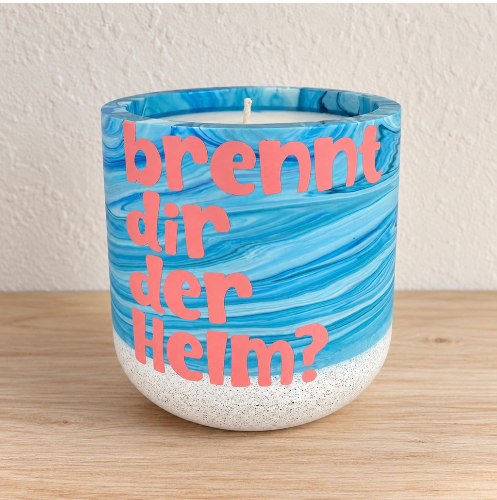 Statement Kerzen, bunte Kerzenbehälter