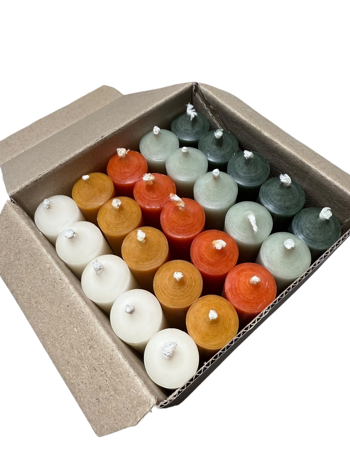 Sets der Stabkerzen 10 cm x 2,2 cm - Kerzenfarm Hahn – tropffrei & rußarm – kurze Deko-Kerzen – Handarbeit – verschiedene Farben