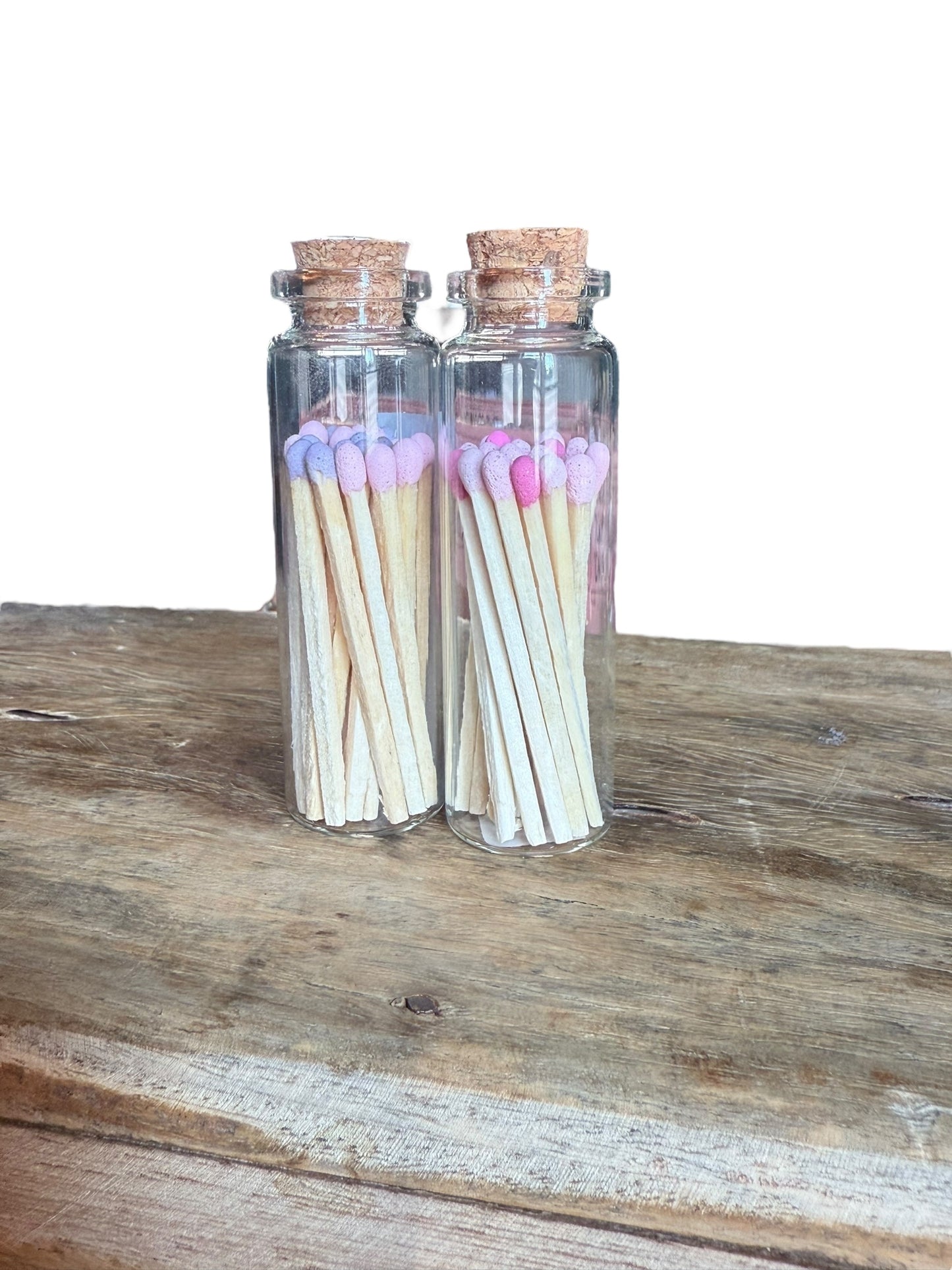 Bunte Streichhölzer im Glas | Hochzeitsgeschenk | Zündhölzer bunt