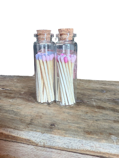 Bunte Streichhölzer im Glas | Hochzeitsgeschenk | Zündhölzer bunt