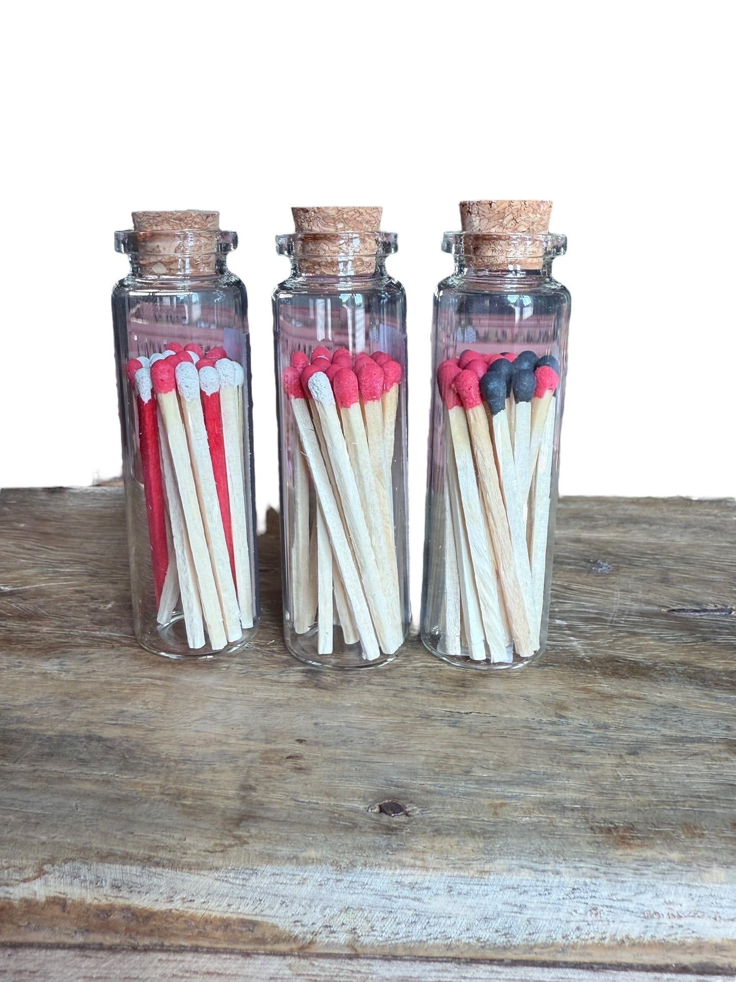 Bunte Streichhölzer im Glas | Hochzeitsgeschenk | Zündhölzer bunt