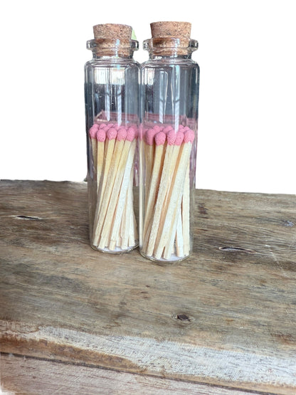Bunte Streichhölzer im Glas | Hochzeitsgeschenk | Zündhölzer bunt