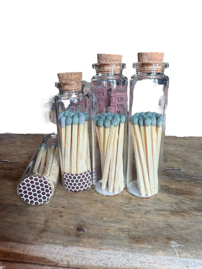 Bunte Streichhölzer im Glas | Hochzeitsgeschenk | Zündhölzer bunt