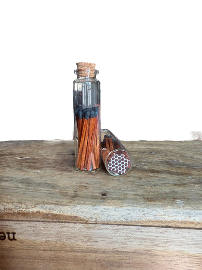 Bunte Streichhölzer im Glas | Hochzeitsgeschenk | Zündhölzer bunt