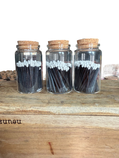 Bunte Streichhölzer im Glas | Hochzeitsgeschenk | Zündhölzer bunt