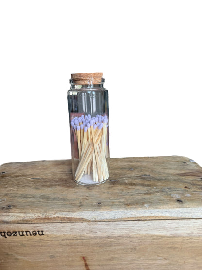Bunte Streichhölzer im Glas | Hochzeitsgeschenk | Zündhölzer bunt
