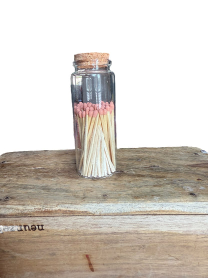 Bunte Streichhölzer im Glas | Hochzeitsgeschenk | Zündhölzer bunt
