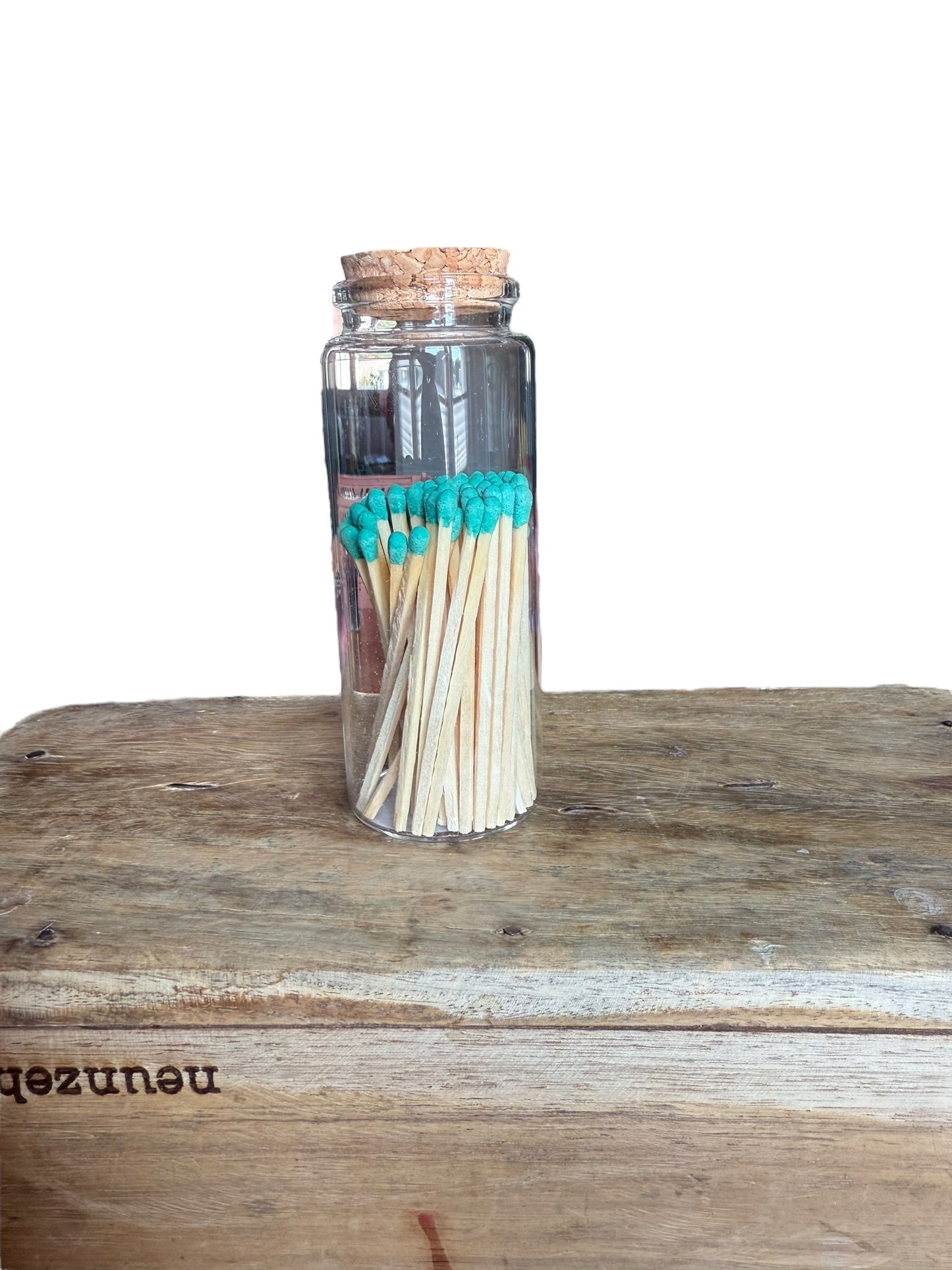 Bunte Streichhölzer im Glas | Hochzeitsgeschenk | Zündhölzer bunt