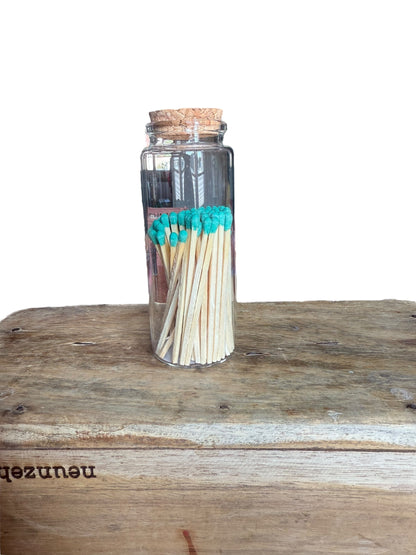 Bunte Streichhölzer im Glas | Hochzeitsgeschenk | Zündhölzer bunt