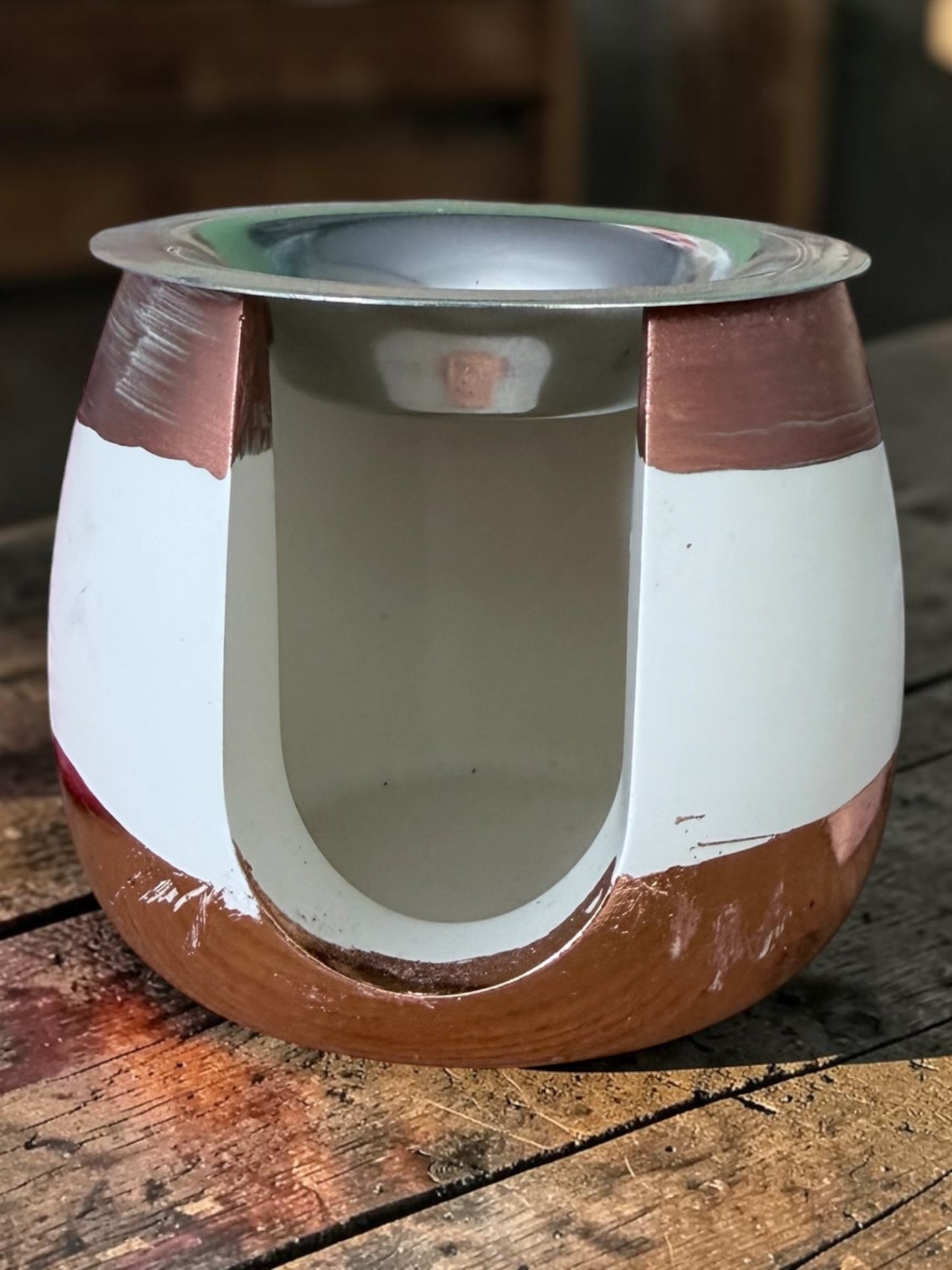 Duftlampe aus hochwertiger Gießmasse – Handgemachte Duftlampe – Minimalistische Deko – Meditationszubehör