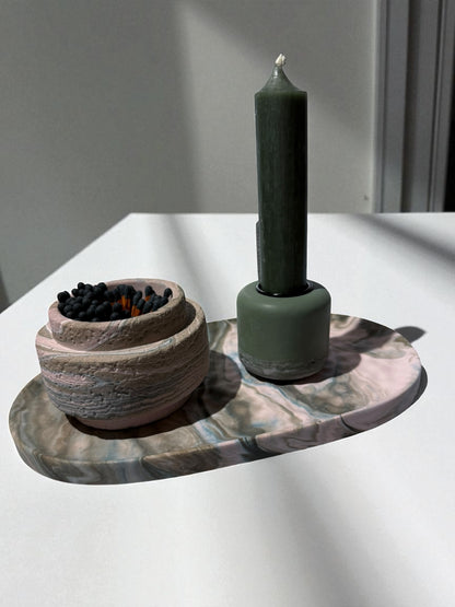 Dekoset- Kerze - Streichhölzer - Kerzenset