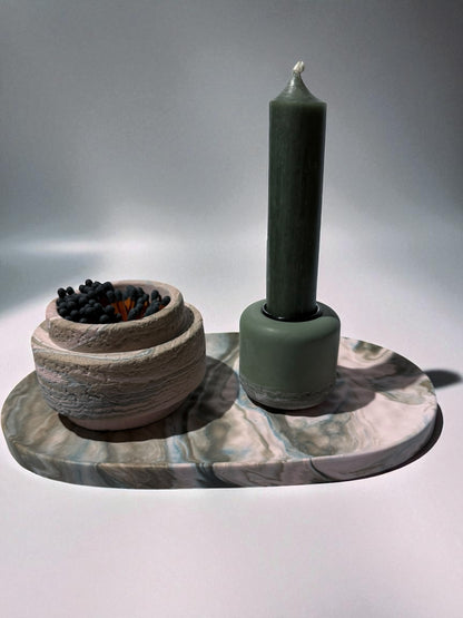 Dekoset- Kerze - Streichhölzer - Kerzenset