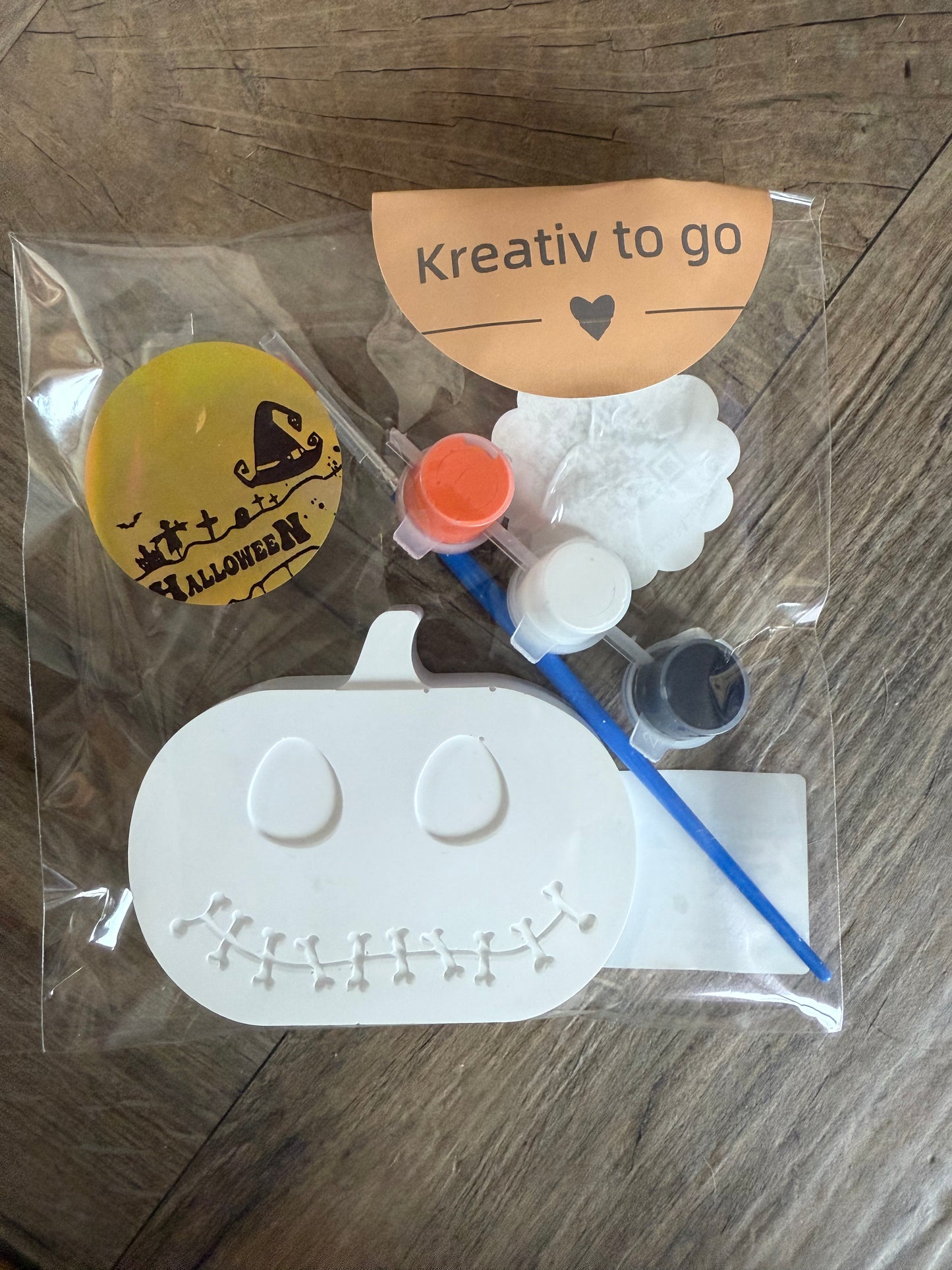Kreativ to Go - Halloween Special - Gips zum bemalen - Mitbringsel