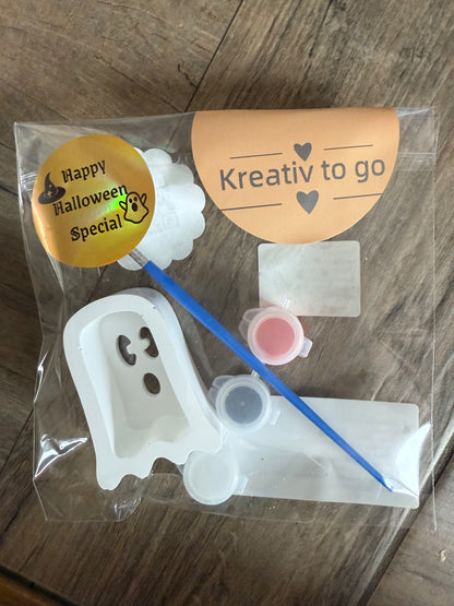 Kreativ to Go - Halloween Special - Gips zum bemalen - Mitbringsel