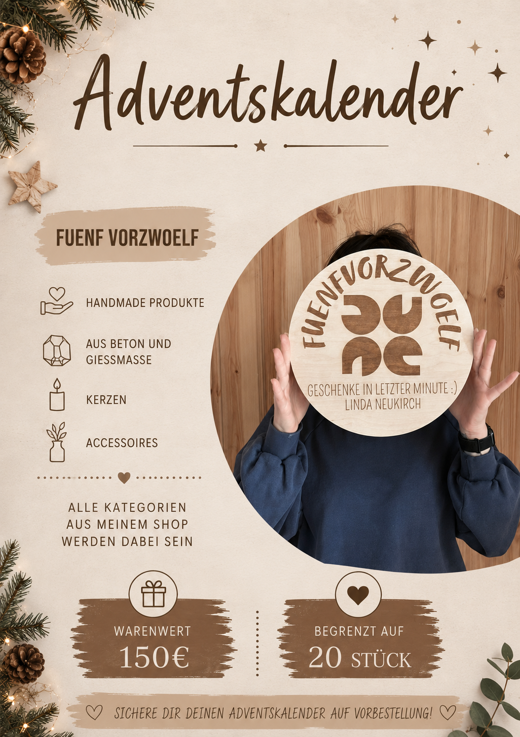 Fuenfvorzwoelf Adventskalender