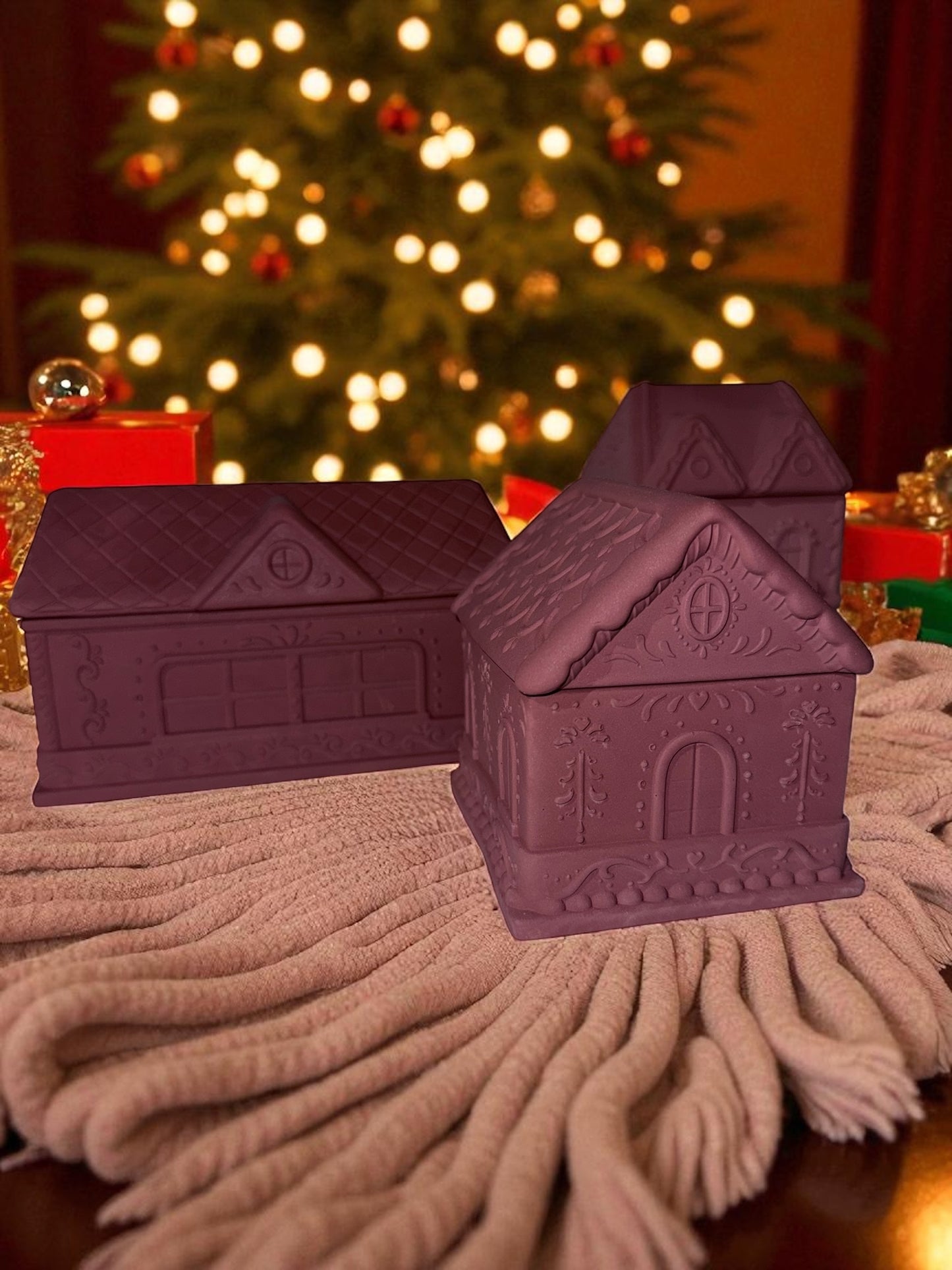 Lebkuchenhaus - Gingerbreadhouse - Kerzenschatulle - Plätzchendose