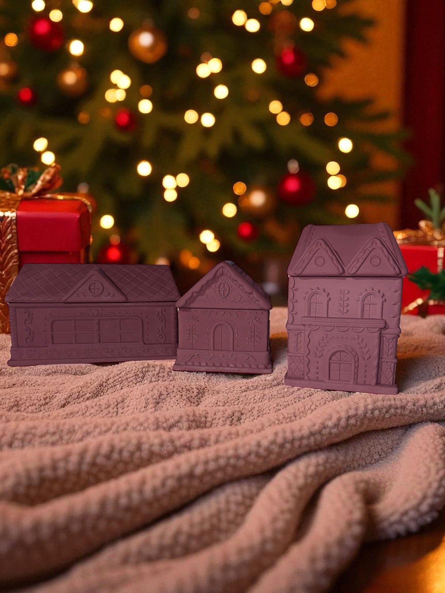 Lebkuchenhaus - Gingerbreadhouse - Kerzenschatulle - Plätzchendose