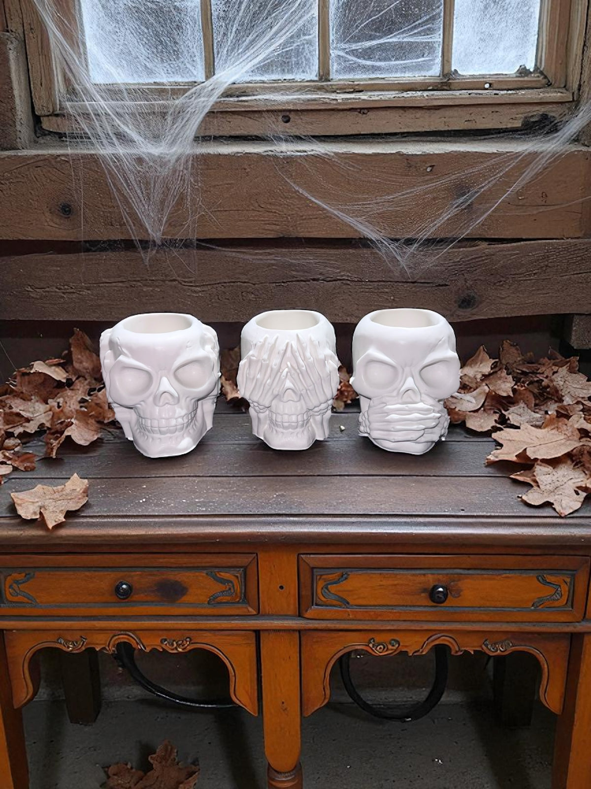 Hear no evil - see no evil - speak no evil - skulls