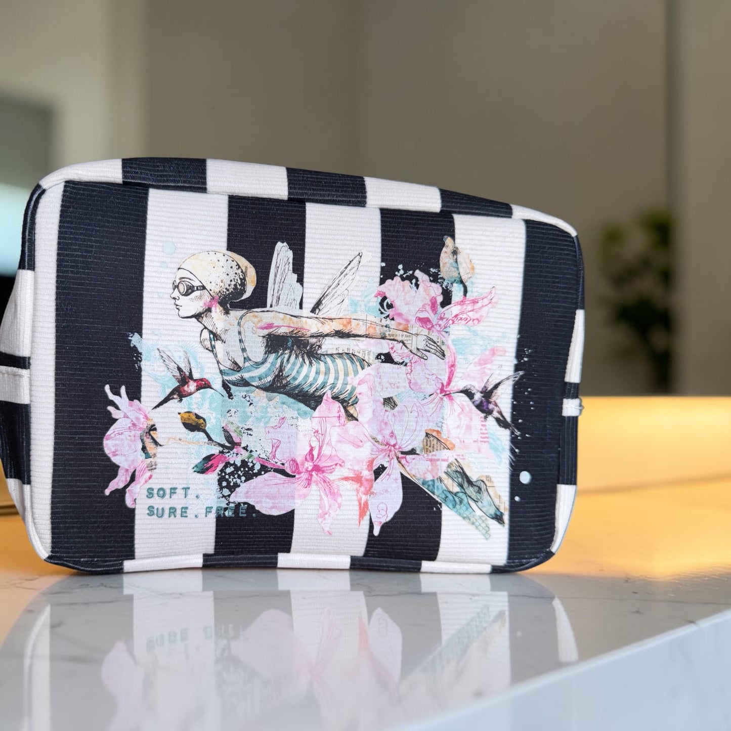 Personalisierte Kosmetiktasche | Make-up Tasche | Individuell bedruckt | Geschenk für Frauen | Selfcare Bag | Reise Organizer