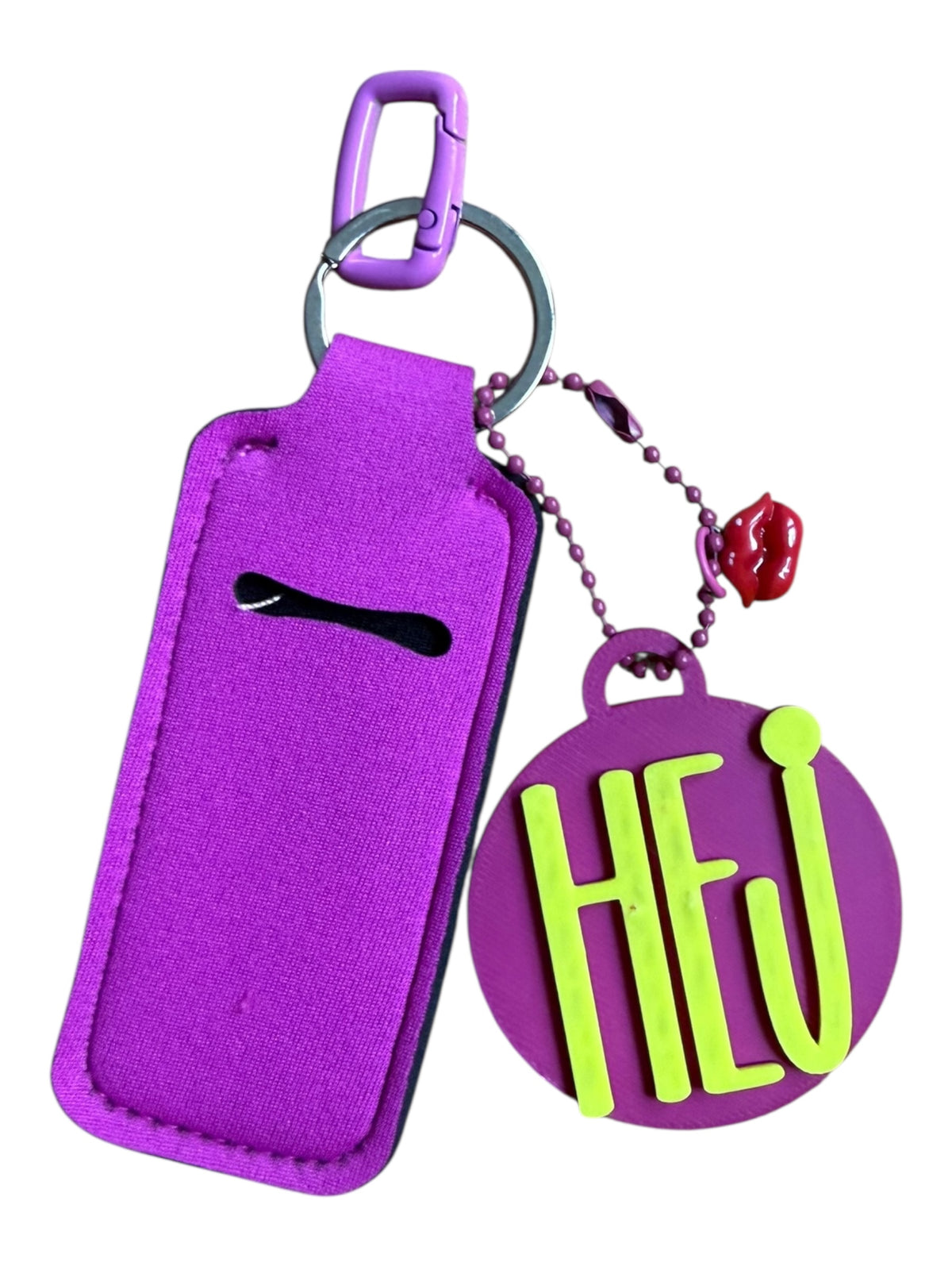 Lip care pendant, bag charm