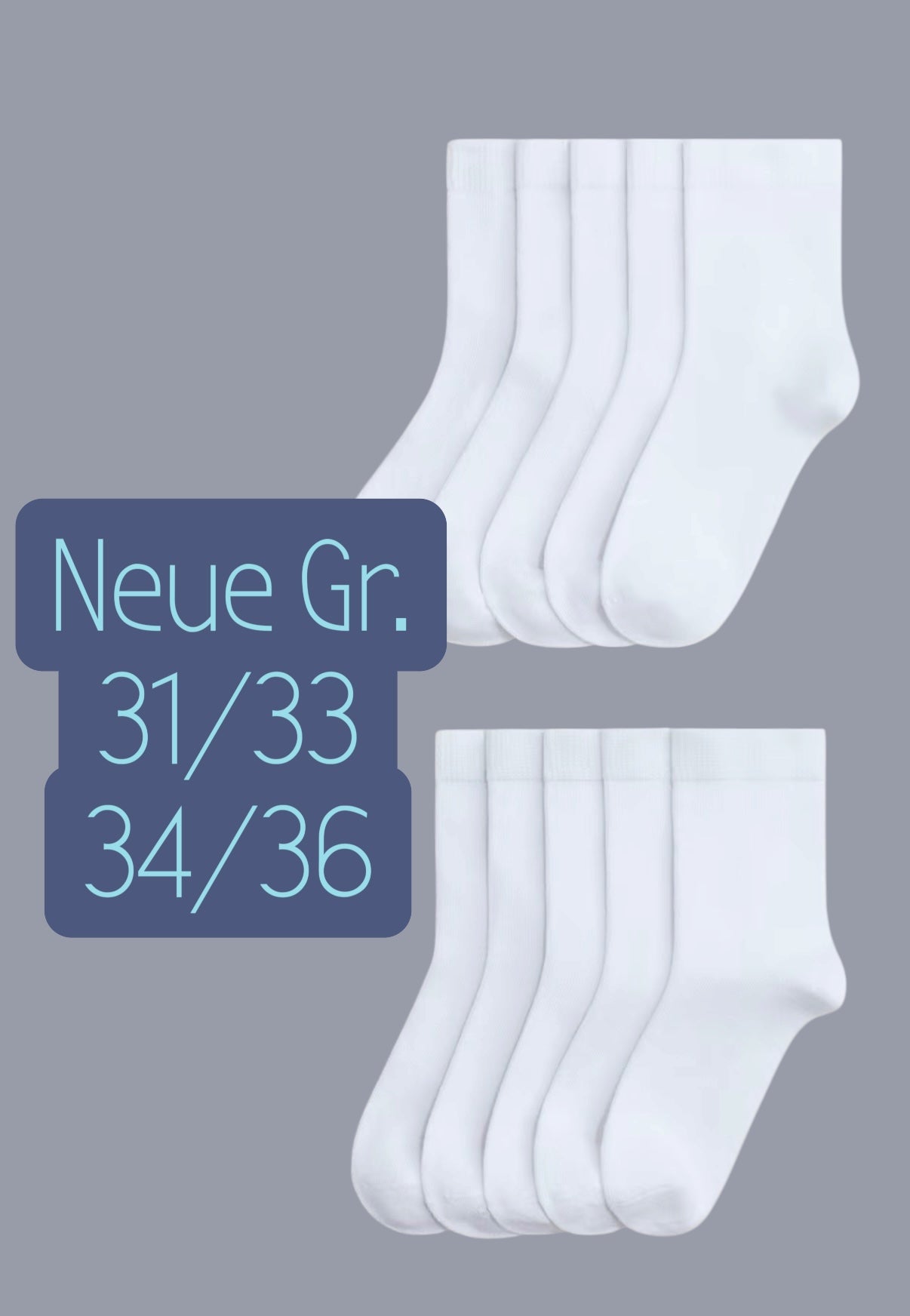 Personalisierte Schulkind-Socken aus Bio-Baumwolle – Größe 31/33 / 34/36
