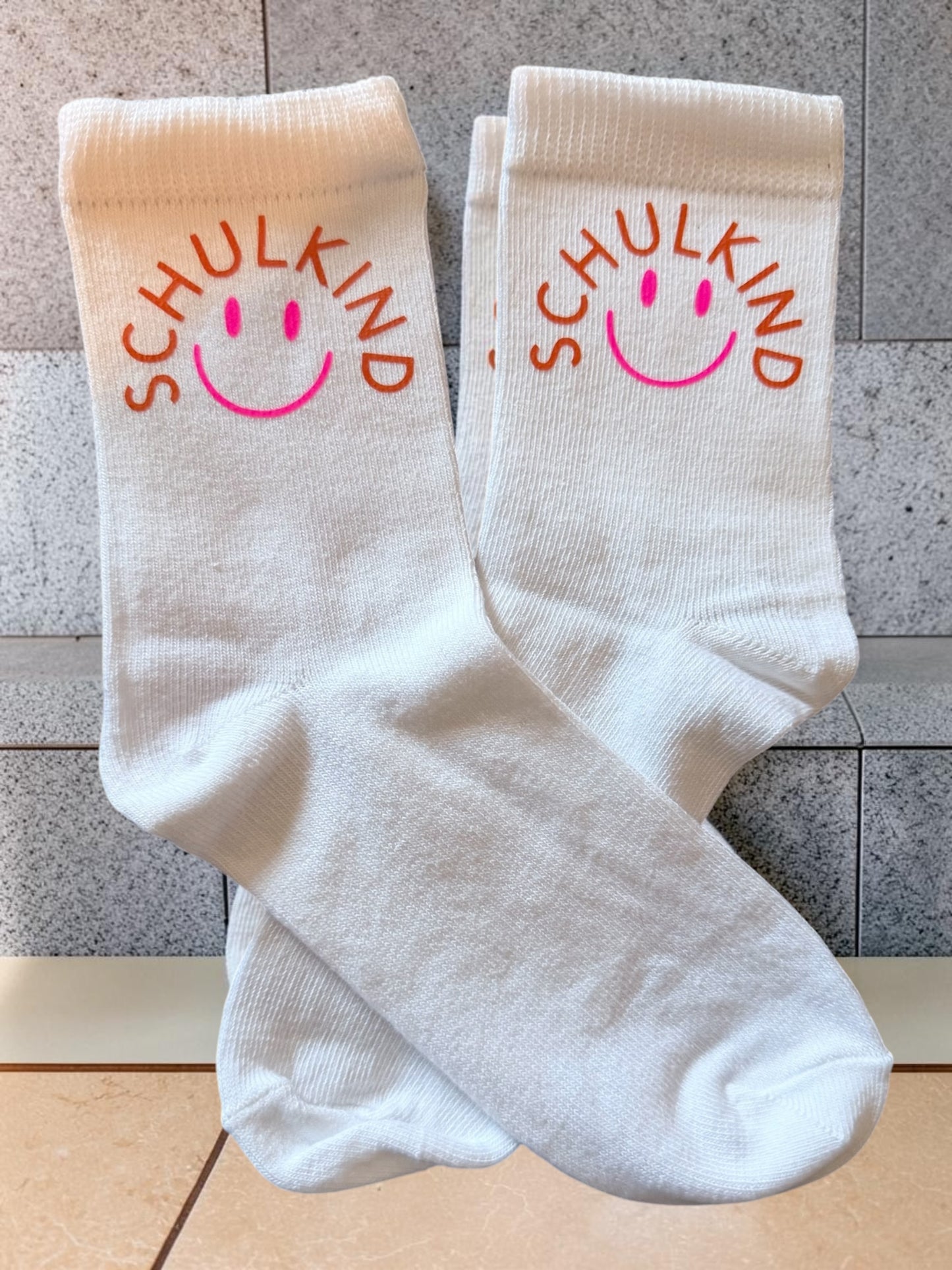 Personalised organic cotton school socks – Size 31/33 / 34/36
