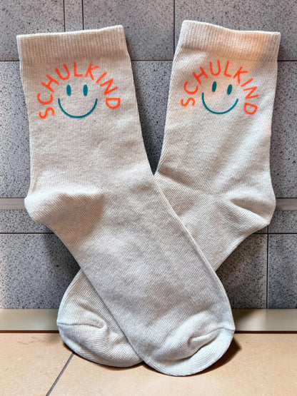 Personalised organic cotton school socks – Size 31/33 / 34/36