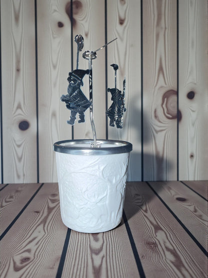 Teelichthalter aus Porzellan mit Propeller - Set