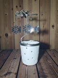 Teelichthalter aus Porzellan mit Propeller - Set