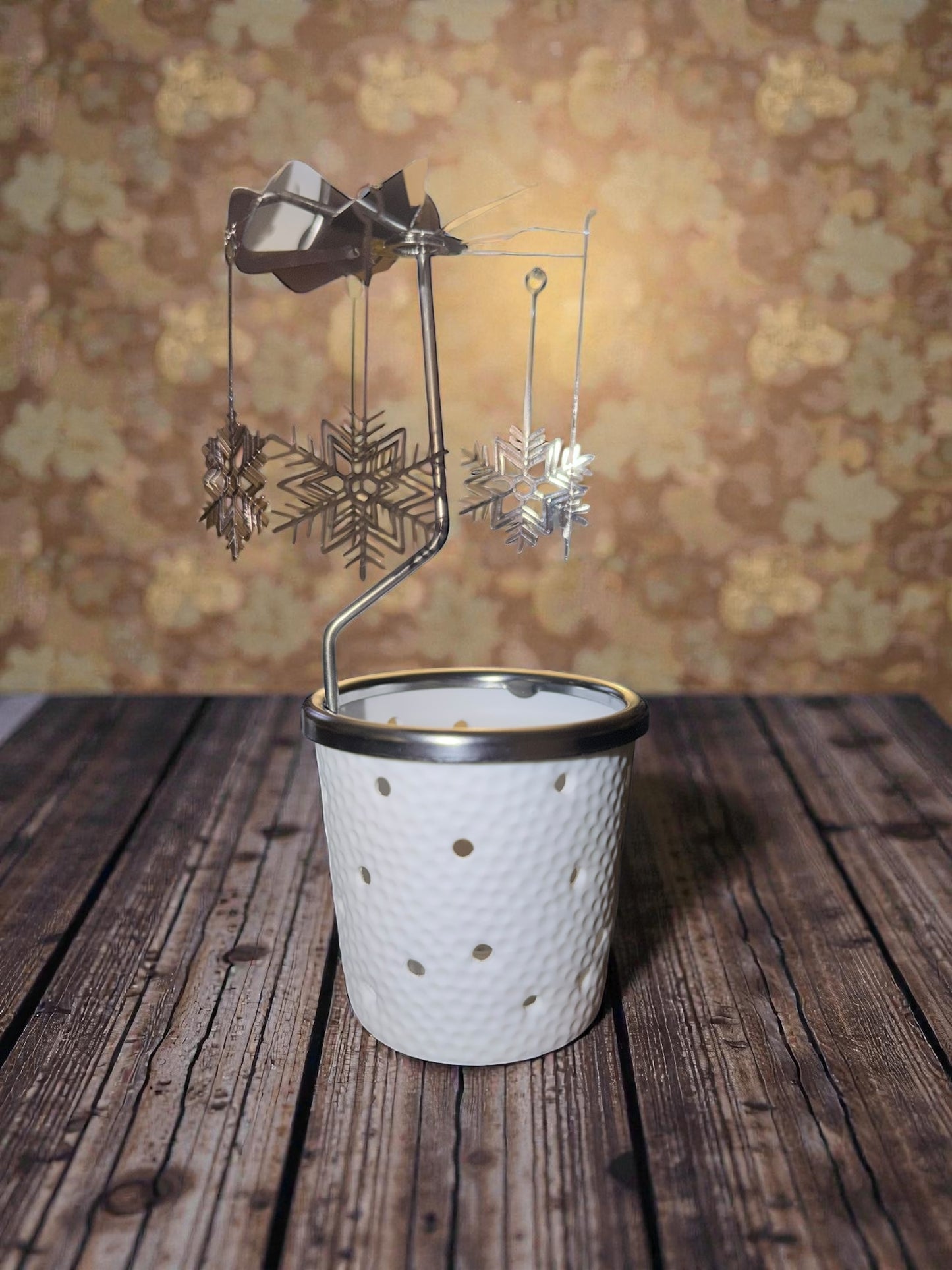 Teelichthalter aus Porzellan mit Propeller - Set