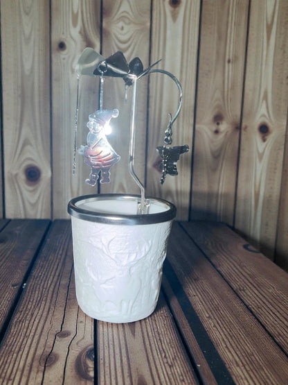 Teelichthalter aus Porzellan mit Propeller - Set