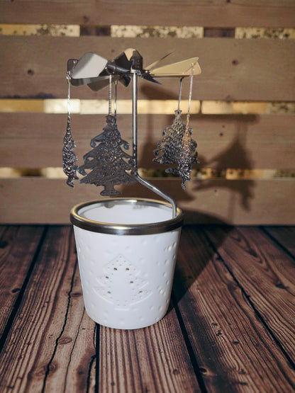 Teelichthalter aus Porzellan mit Propeller - Set