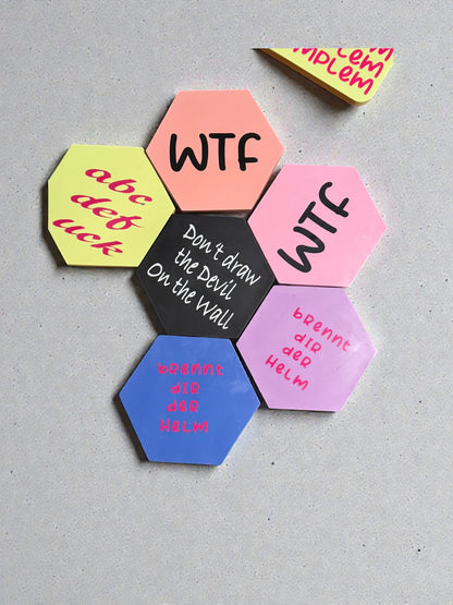 Handgegossene-Magnete – 9–10 cm – sarkastisch, ehrlich & absolut dekorativ Statement Magnete / Kühlschrank Magnete