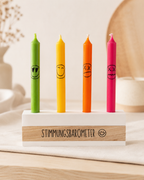 Stimmungsbarometer mit 4 Kerzen – lustige Geschenkidee für Paare