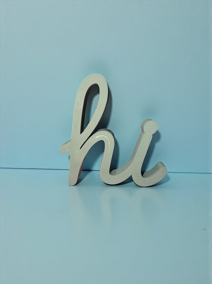 Hi & Hello Deko Schriftzug | smarte Deko | handgemacht | modern