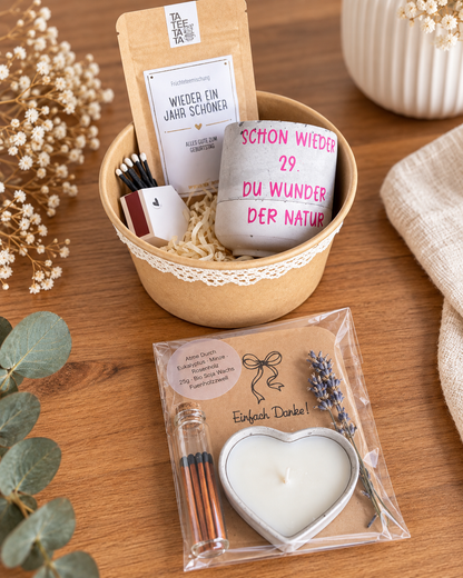 Kleine Geschenksets – liebevolle Auszeit & Geburtstagsgeschenke