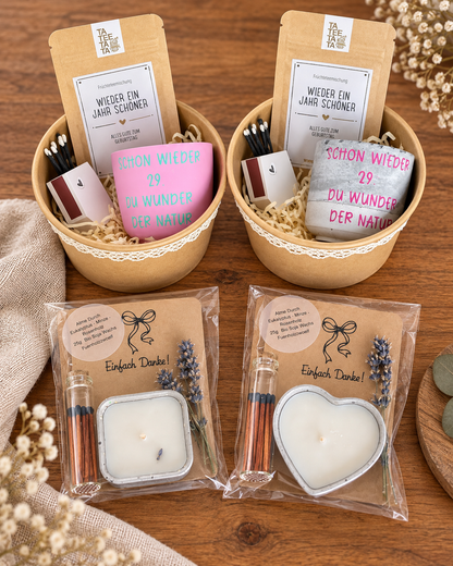 Kleine Geschenksets – liebevolle Auszeit & Geburtstagsgeschenke