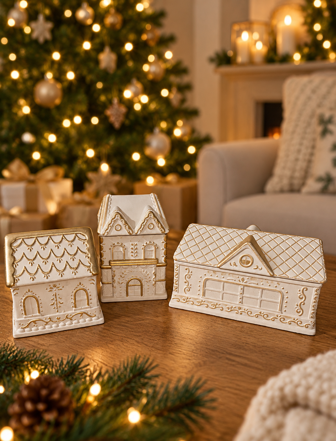 Lebkuchenhaus - Gingerbreadhouse - Kerzenschatulle - Plätzchendose